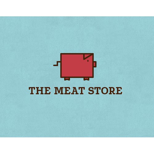 Logo concept for a meat store