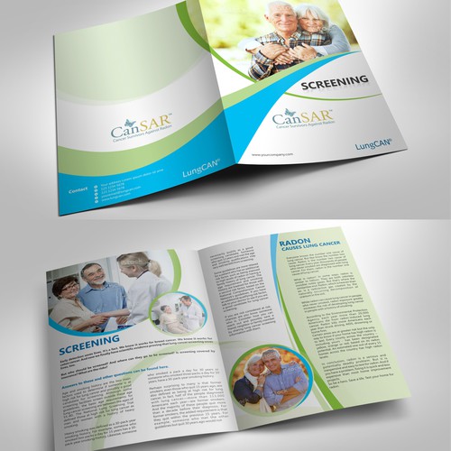 Create a Brochure Template for Nonprofit Lung Cancer Community