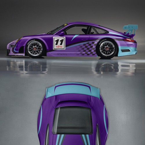 Design rennauto (racing car) Porsche Cup (991)