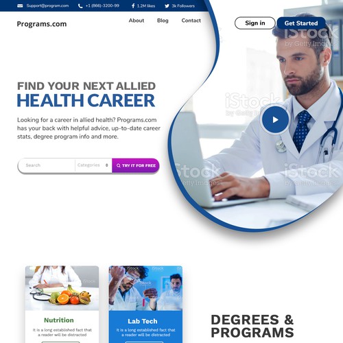 Health Career Website