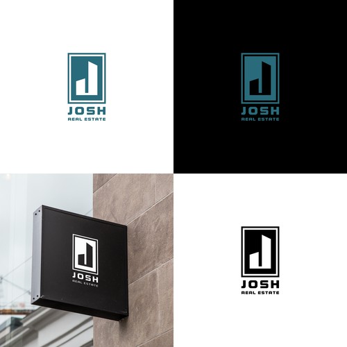 A Minimalist logo concept with combination of letters "J + Buildings" .