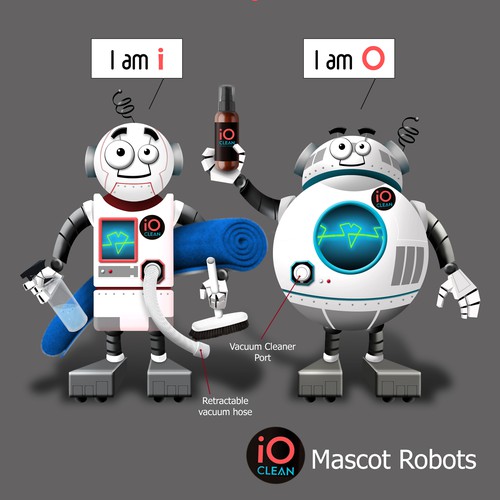 Mascot Robot i and O
