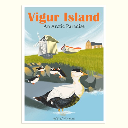 Poster Design for Tourism on Vigur Island