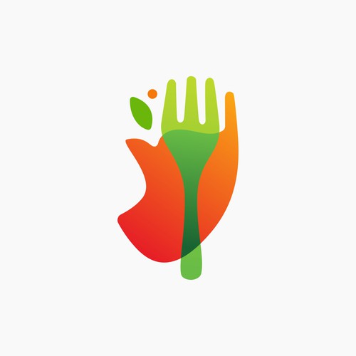 Hand Fork High Five Logo