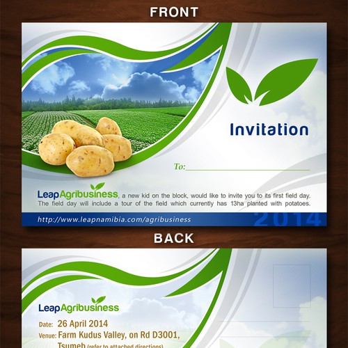 Leap Agribusiness Invitation Card