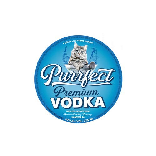 Cute Vodka label