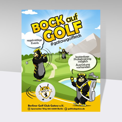 Fresh &Catchy Golf Junior Poster