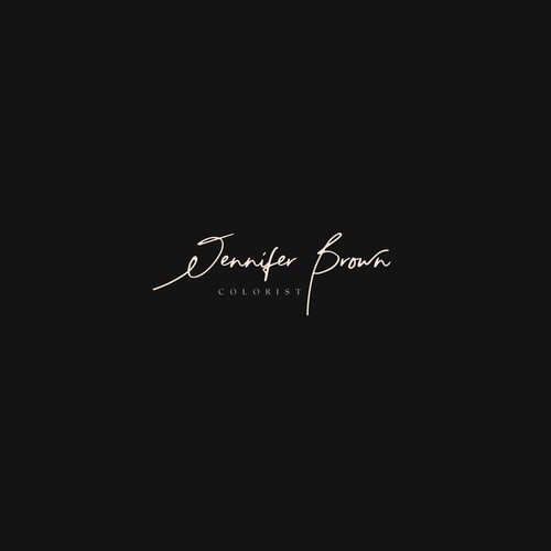 Simple and elegant logo for colorist - Jennifer Brown