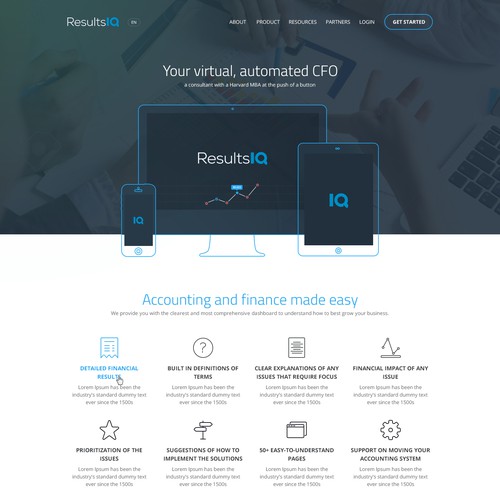 48 Hours only - RevenueIQ needs modern crisp, clean responsive site design.