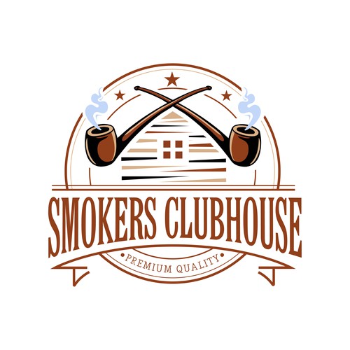 Cannabis and cigar logo