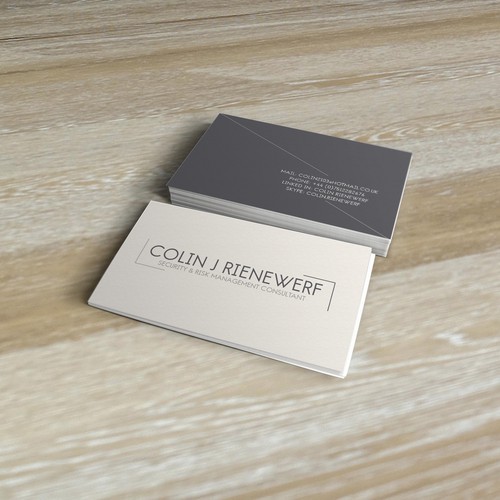 Business Card for Colin J Rienewerf