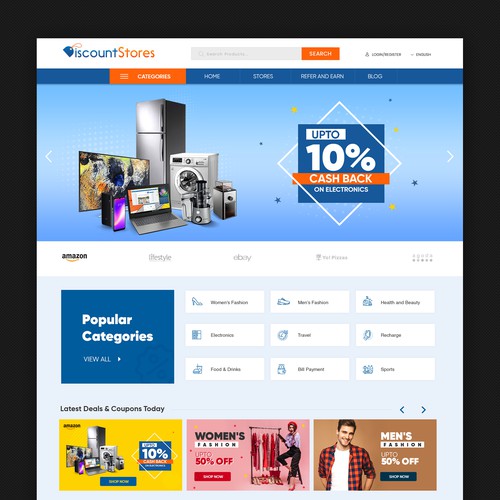 Shopping Web Page Design 