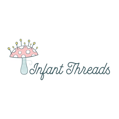 Design a logo for a handmade infant textiles company