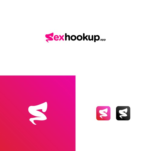 New dating web app logo, sexhookup.app