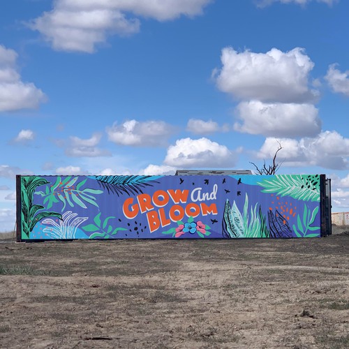 Mural for Shipping Container