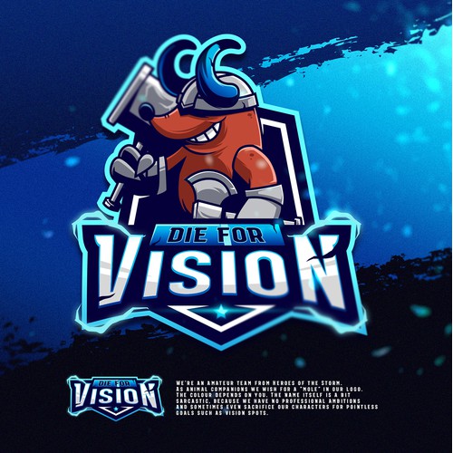 Logo for a Gaming Team "Die For Vision".