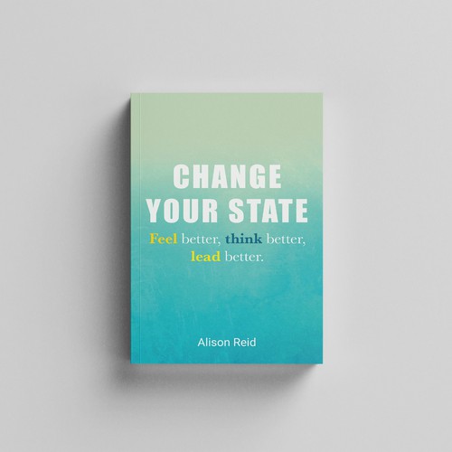 Mental health wellbeing book cover design