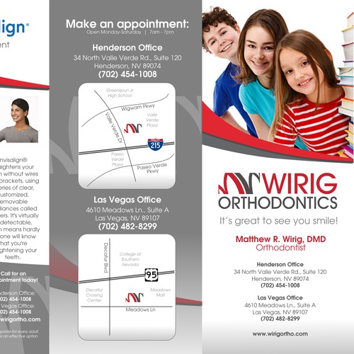 B2C Brochure for Dentist Office (front)