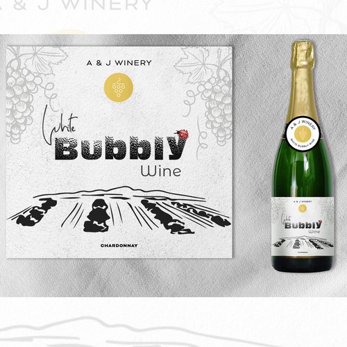 A & J Winery’s White Bubbly Wine