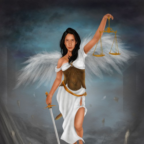 Illustration of Lady Justice