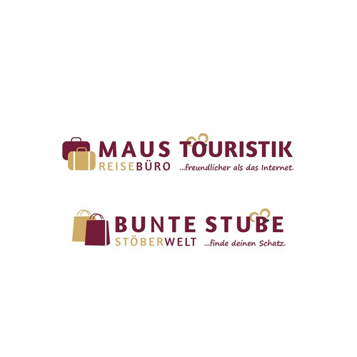 2 Logos - für Reisebüro und Deko Einzelhandel Geschäft auf der Insel Usedom