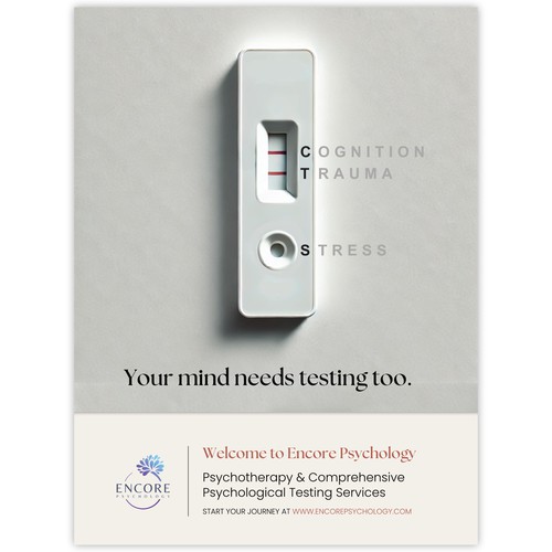 Ad for psychological testing centre. 