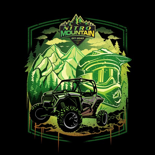 T-shirt Design for Nitro Mountain Off-road