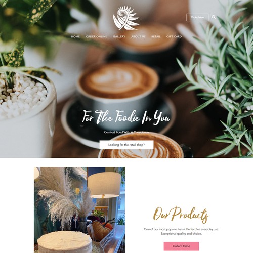 WEBSITE DESIGN FOR CAFE - FERN IN THE WILD