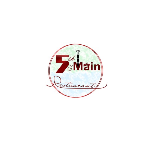 5th & Main Restaurant logo design