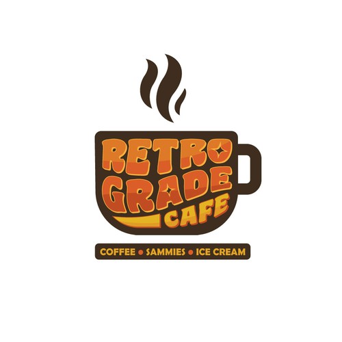 Retro Cafe Logo Design