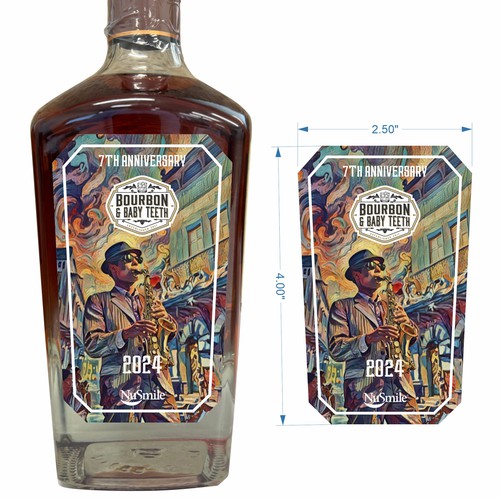 Bourbon Baby Teeth Label Design