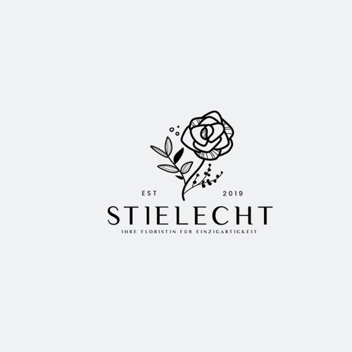 Beautiful florist logo design