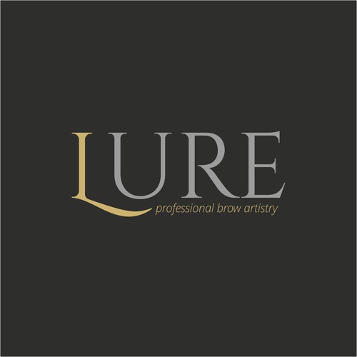Making logo for "Lure - professional brow artistry