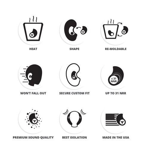 9 Icons of Molded Earplugs