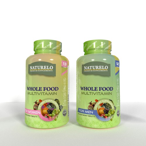 Naturelo multivitamin label