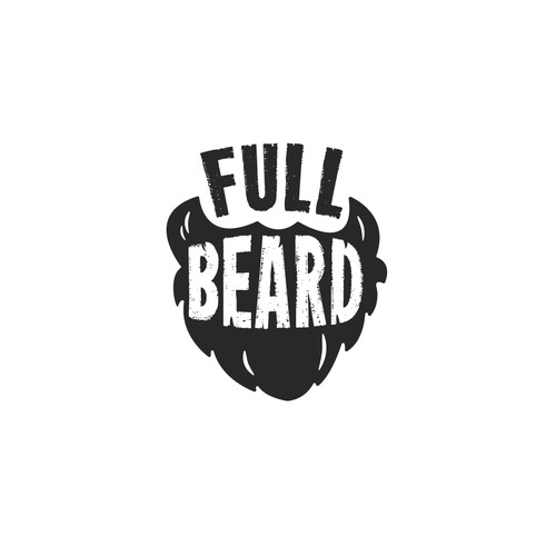 Playful logo concept for beard cosmetics brand