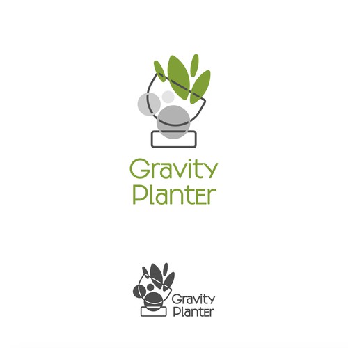 Futuristic Planter Logo
