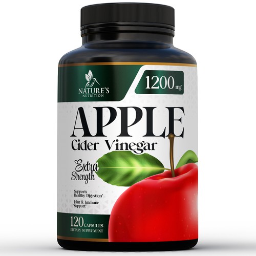 Apple cider vinager supplement label