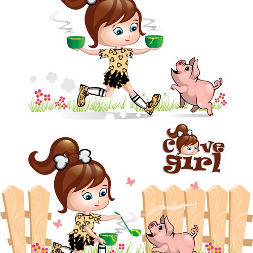 Cavegirl & Her Pig