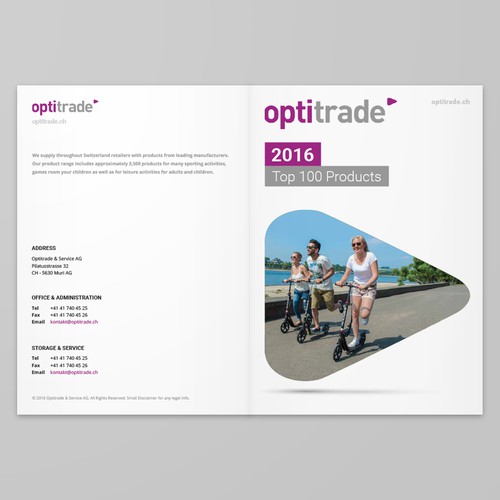 Brochure/Booklet Cover Design for Optitrade