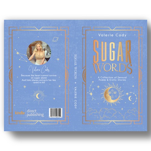 Book cover design "SUGAR WORDS" 