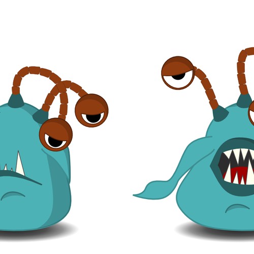 Fun Mascot Design with Moods for Hungry Reporter