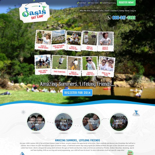 Create an amazing new website design for oasischildren.com