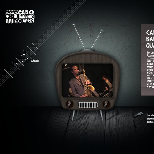 Hip Jazzquartet needs retro/avantgarde website design