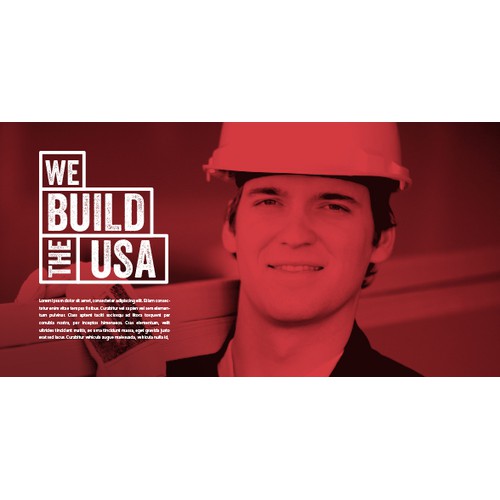 We Build The USA Logo Design