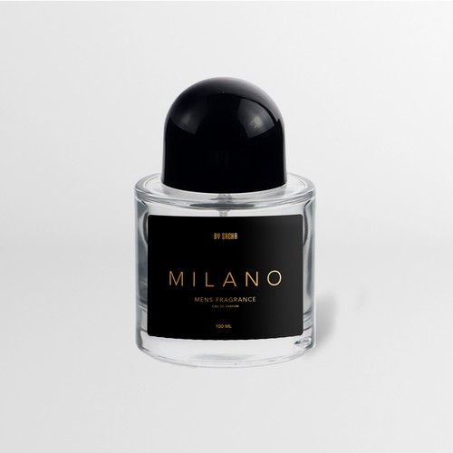 Mens Fragrance Label Design