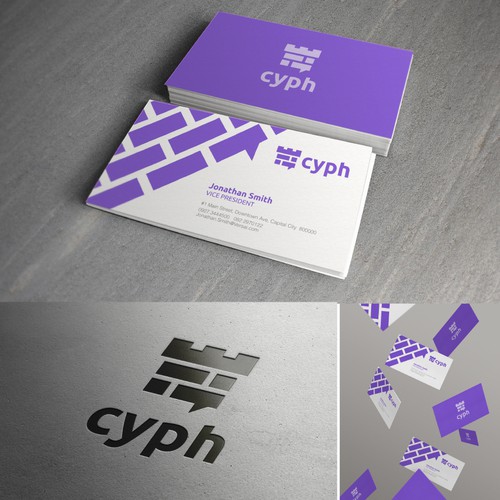Create a clever logo & business card for secure messaging app CypherChat