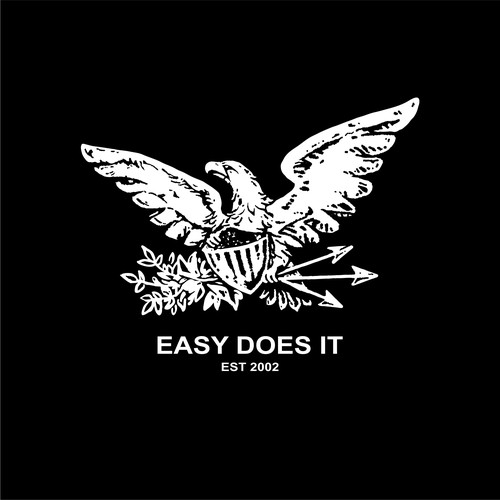 Grunge Style Eagle Logo for Record Label Company