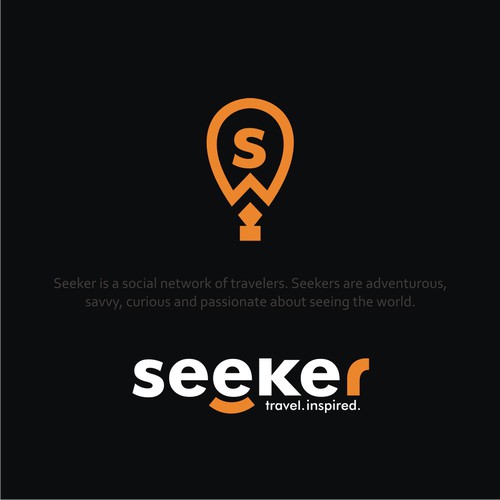 logo for a new online travel community.