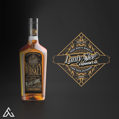 Lanty Slee Liquor Co. Logo + Label